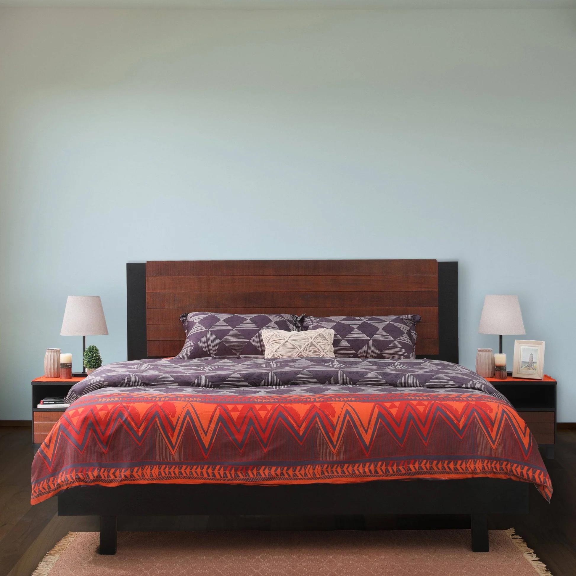 Yertoke Morris X Bed with 2 Side Tables Set – Yertoke – Premium Furniture